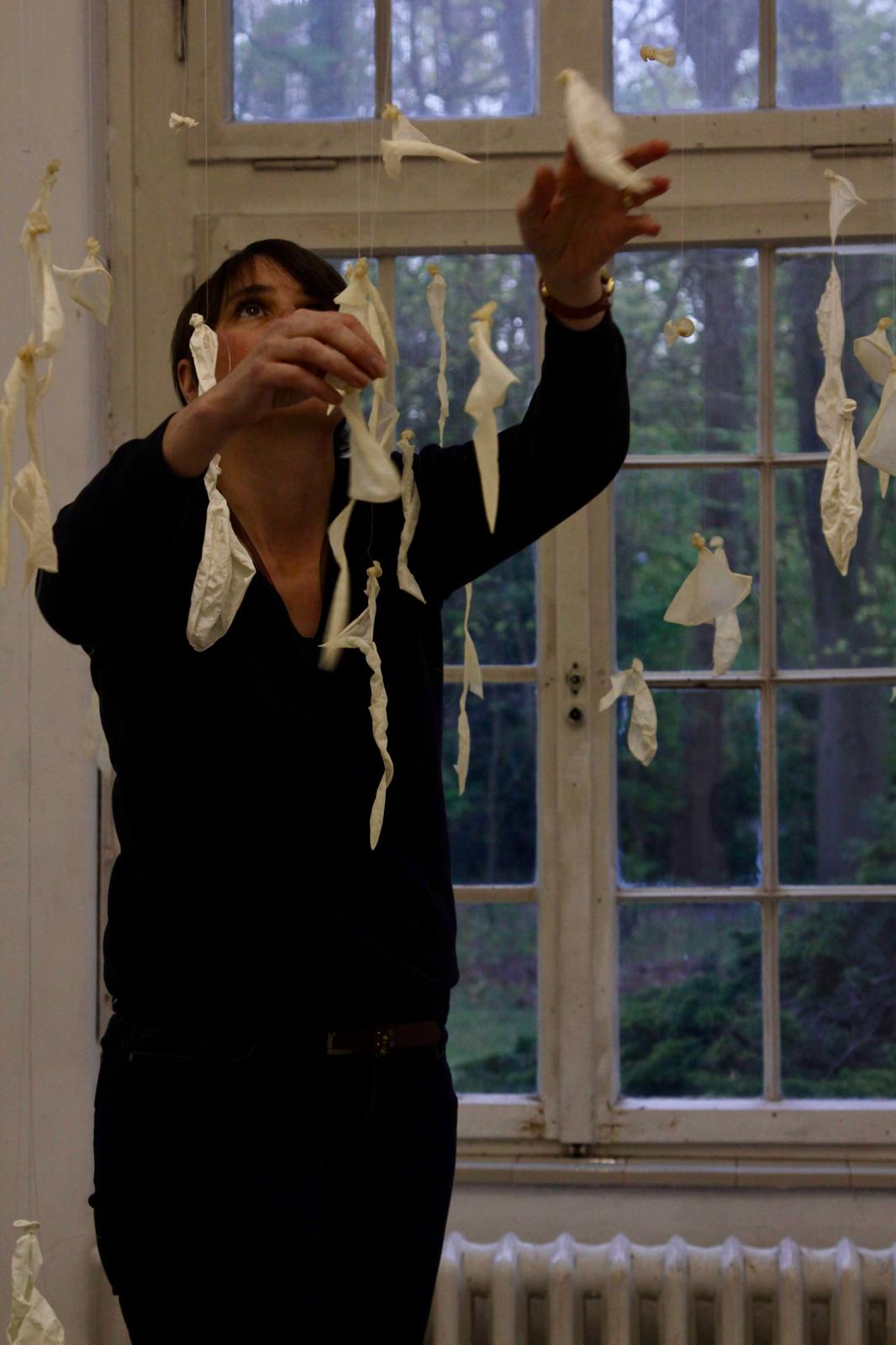 Installation in situ par Sile Artiste